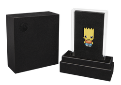 Tuvalu: Bart Simpson kolorowany 1 uncja Srebra 2022 Minted Minis Coin