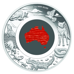 Australia: Great Southern Land Coloured 1 oz Silver 2025 Proof
