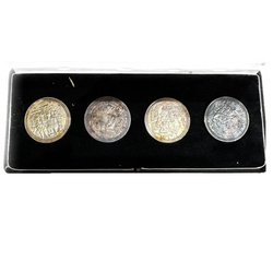 "Alpenländische Heimat" - Alpine Christmas Silver Four-Round Set 1976 