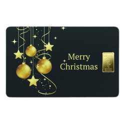 Sztabka Złota 1 g Heimerle Meule - Merry Christmas