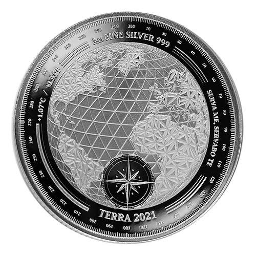 Tokelau: Terra 1 oz Silver 2021 Prooflike