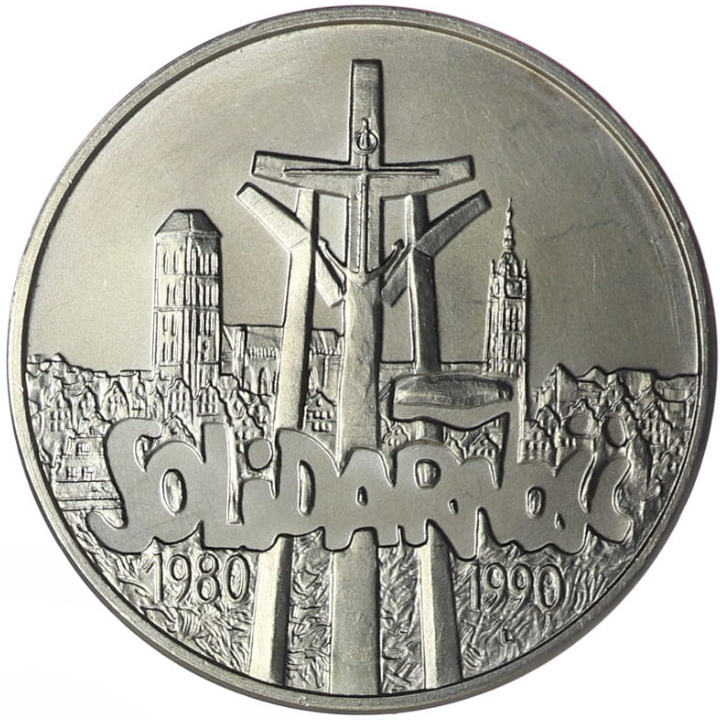 Poland: III RP "Solidarność" 100 000 zloty Silver 1990