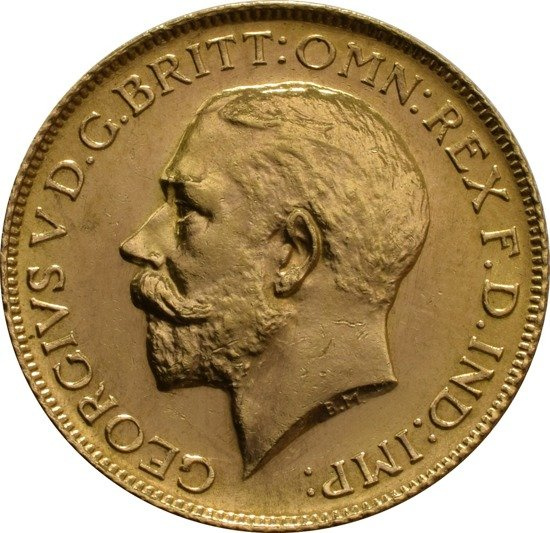 Złoty Suweren- George V 1911-1925