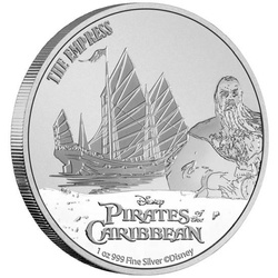 Niue: Disney Pirati dei Caraibi - The Empress Capitano Sao Feng 1 oncia d'argento 2021