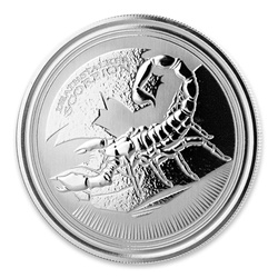 Čad: Deathstalker Scorpion 1 unce stříbra 2017