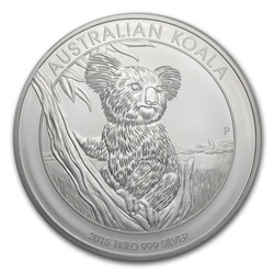 Koala 1000 grammes d'argent 2015