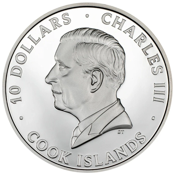 Isole Cook: Repubblica Italiana colorata 2 once d'argento 2025 Proof