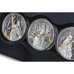 Set of Gilded Silver Coins Norns 3 × 1 oz Silver 2026