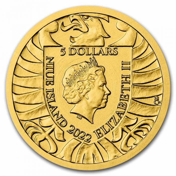 Niue: Czech Lion 1/25 oncia d'oro 2022