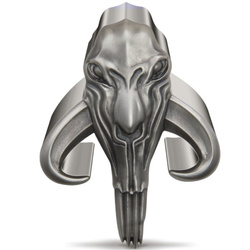 Niue : Star Wars The Mandalorian - Mythosaur 2 onces d'argent 2023 Pièce de forme antique