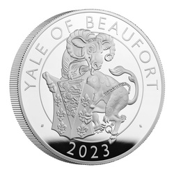 The Royal Tudor Beasts: The Yale of Beaufort 5 uncji Srebra 2023 Proof