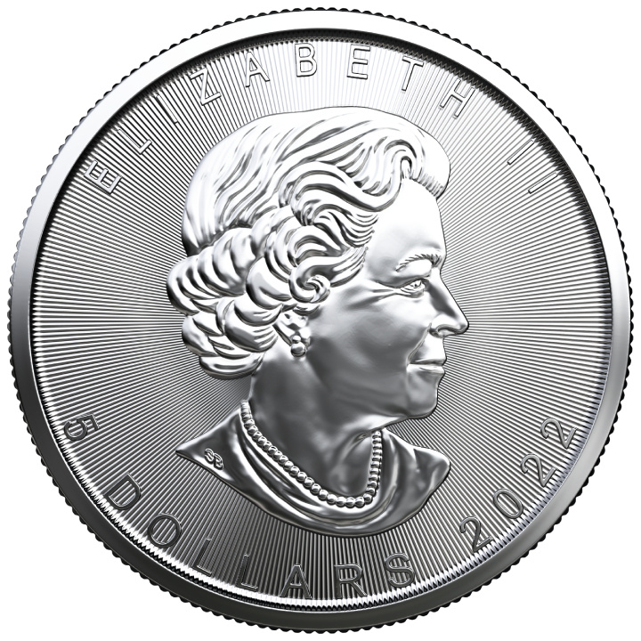 Set of 3 Canadian Maple Leaf Treasured 3 x 1 oz Silver coins 2022, 2023, 2024