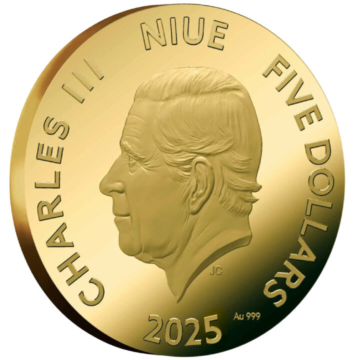 Niue: Anno del Serpente 1/25 oncia d'oro 2025 Prooflike