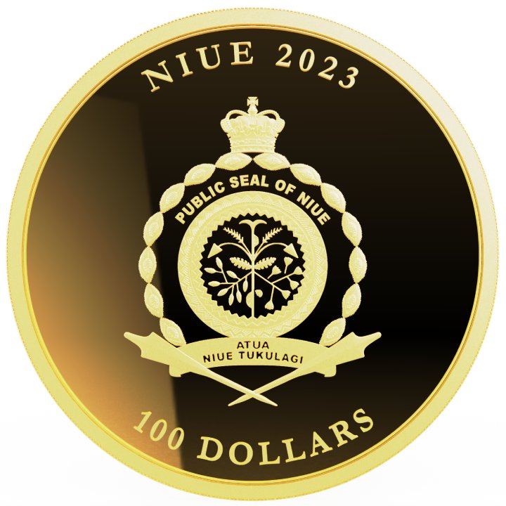 Niue: Vivat Humanitas 1 oz Gold 2023 Prooflike