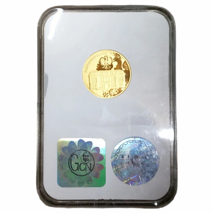 Aranyérme az Alkotmánybíróság Megalakulásának 25. Évfordulója 100 Zloty 2010 Proof ECC PR-70