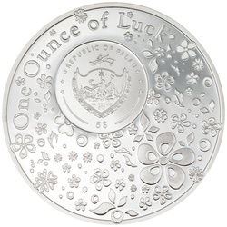 Palau: Four-leaf Clovers - Ounce of Luck kolorowany 1 uncja Srebra 2024 Proof