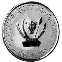 Congo: Shoebill Stork 1 oz Silver 2022