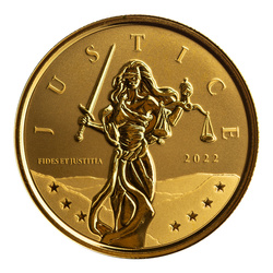 Gibraltar: Dama Justicia 1 oz Oro 2022