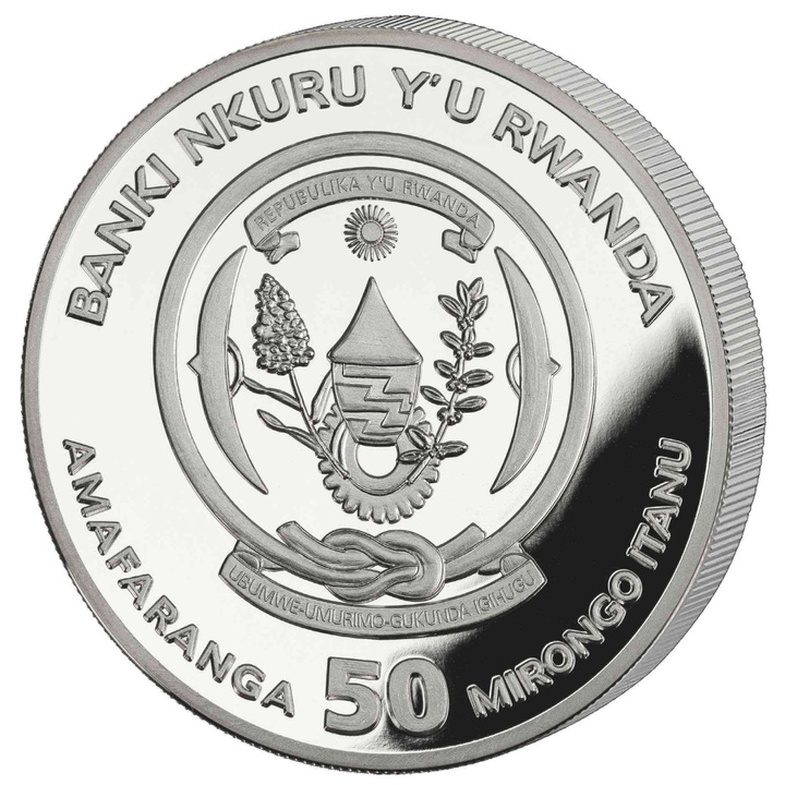 Rwanda: African Ounce - Spotted Hyena 1 uncja Srebra 2026 Proof