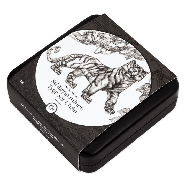 Niue: El Libro de la Selva - Tigre Shere Khan $1 Srebro 2022 Proof