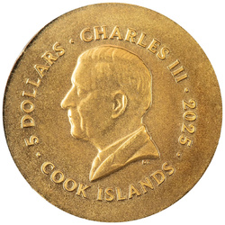 Islas Cook: León 0,5 g de oro 2025 Silk Coin
