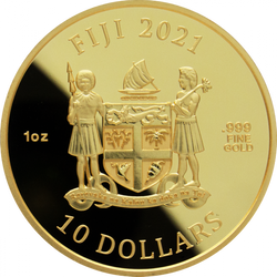 Street Fighter II: Vega coloured 30th Anniversary 1 oz Gold 2021