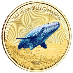 San Vicente y Las Granadinas - Ballena Jorobada color 1 oz Oro 2023 Proof