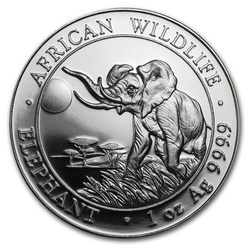 African Wildlife: Słoń Somalijski 1 uncja Srebra 2016