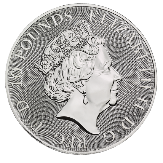 Bestias de la Reina Mortimer's White Lion 10 oz Plata 2021