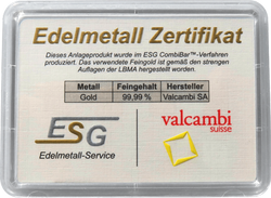 100 x 0.5 g Gold Bar CombiBar Valcambi