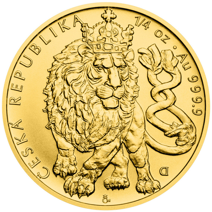 Gold Coin Niue: Czech Lion 1/4 oz Gold 2026