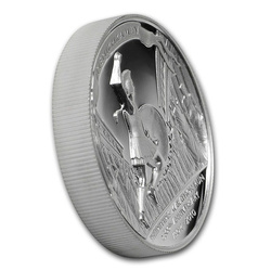 Pheidippidis' Marathon Run 1 uncja Srebra 2010 PROOF High Relief