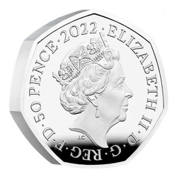 Alan Turing Argento 2022 Proof Piedfort Coin