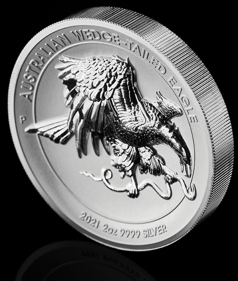 Orzeł Australijski 2 uncje Srebra 2021 Proof Ultra High Relief