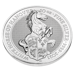 The Queen’s Beasts 2021: The White Horse of Hanover 10 oz Silber