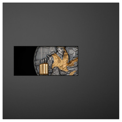 Cook Islands: Steampunk - Science Lab pozłacany 1000 gramów Srebra 2025 Antiqued Coin