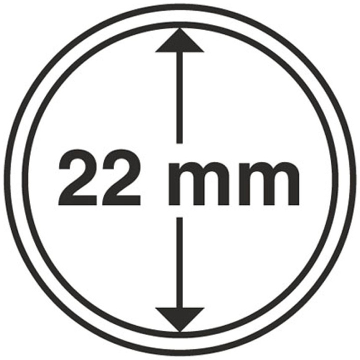 Leuchtturm - Capac din plastic pentru monedă 22 mm 100 bucăți