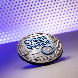 Cook-szigetek: Cyber Queen – The Beginning színes 3 uncia ezüst 2023 fekete Proof Ultra High Relief