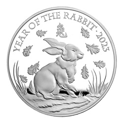 Royal Mint Lunar: Year of the Rabbit 1000 gramm Silber 2023 Proof