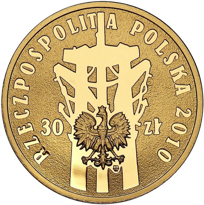 Polish August 1980 30 zł Gold 2010 Proof