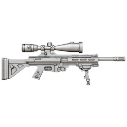 Cameroon Deadliest Weapon - AG 47 Widowmaker Mystery Box (losowa moneta z serii) 2 uncje Srebra 2025 Shaped Coin