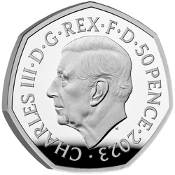 The Snowman coloured Silver 2023 Proof