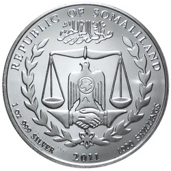 Somaliland Year of the Rabbit 1oz Silver 2011