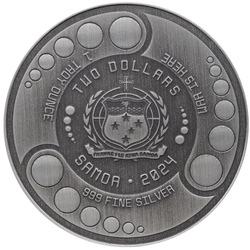 Samoa: Alien 1 oz Silver 2024 Antiqued Coin
