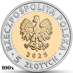 Découvrez la Pologne - Tykocin 5 zł 2025 Sac de la Monnaie (100 pièces)