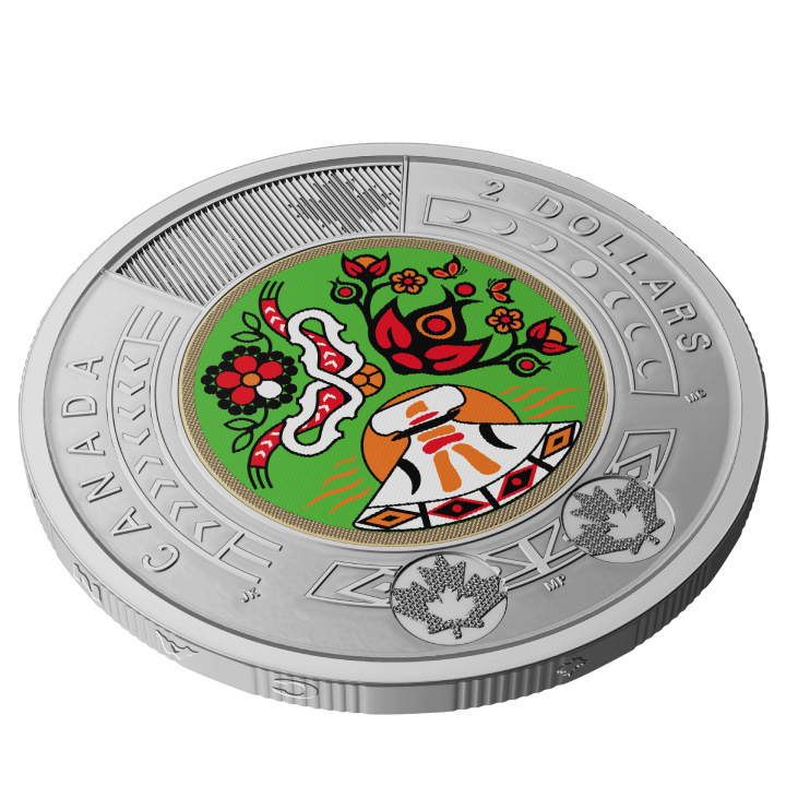 Canada: National Indigenous Peoples Day coloured $2 2023