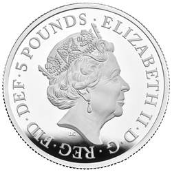 The Royal Tudor Beasts: Seymour Panther 2 uncje Srebra 2022 Proof