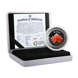 St. Lucia Botanical Gardens coloured 1 oz Silver 2021 Proof