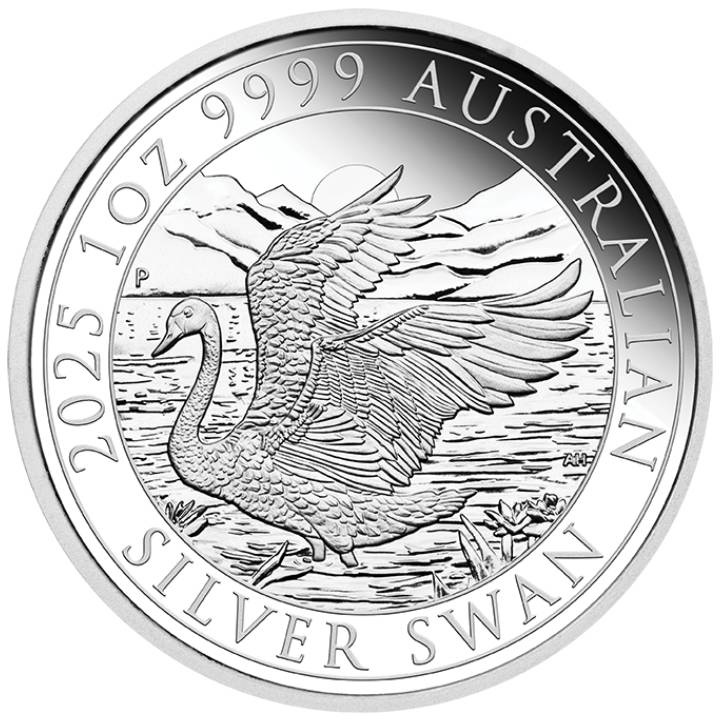 Cisne 1 onza de plata 2025 Proof (Perth Money Expo Anda Special)