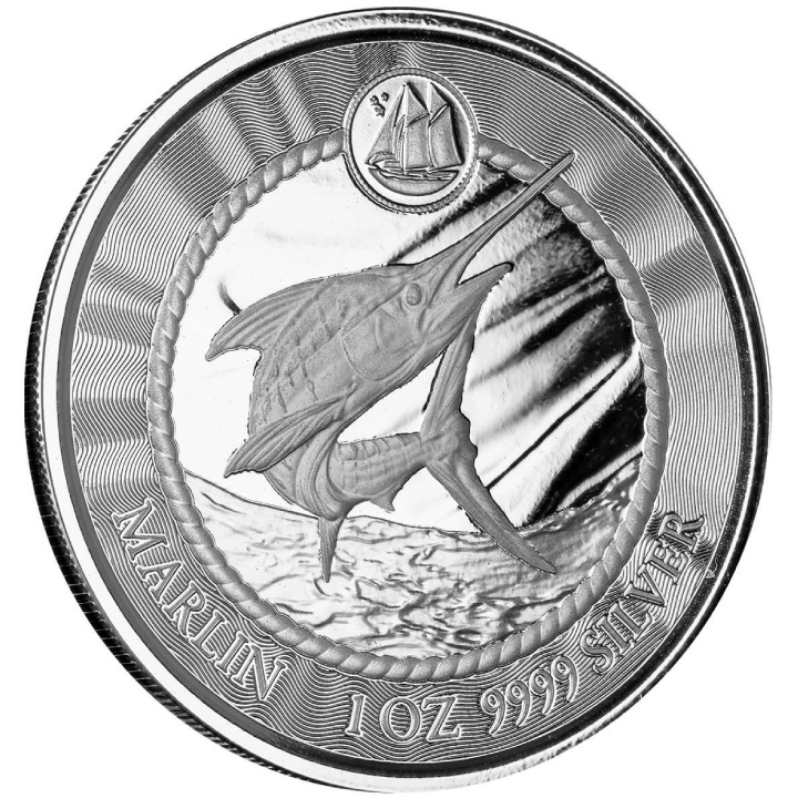 Cayman Islands: Marlin 1 uncja Srebra 2023 Prooflike
